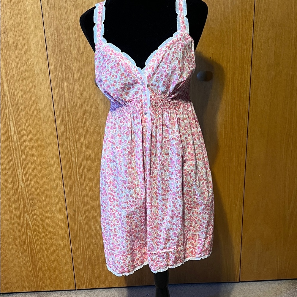 Victoria’s Secret angels floral cotton, mini dress.Sz. L . Gently used.